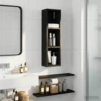 vidaXL Badkamer wandkast Zwarte Eik 20 x 14 x 70 cm, Verzenden, Nieuw