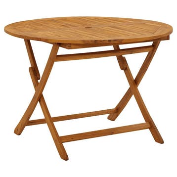 Tuintafel 110cm acacia | Retour deal | -35% korting, Tuin en Terras, Tuintafels, Verzenden, Zo goed als nieuw, Hout