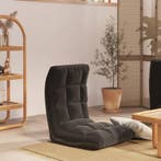 vidaXL Vloerstoel inklapbaar stof zwart, Huis en Inrichting, Stoelen, Verzenden, Nieuw
