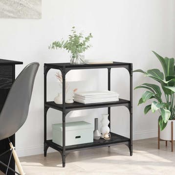 vidaXL Boekenkast Zwart eiken 40 x 33 x 70.5 cm, Verzenden