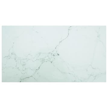 vidaXL Tafelblad 120x65 cm 8 mm gehard glas met marmeren, Huis en Inrichting, Tafelonderdelen, Verzenden, Nieuw