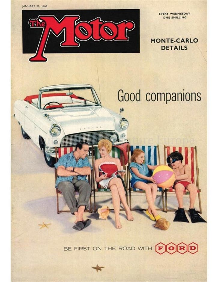 1960 THE MOTOR MAGAZINE 3009 ENGELS, Boeken, Auto's | Folders en Tijdschriften