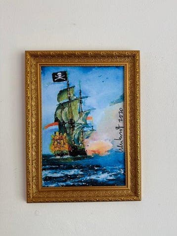 Peter Klashorst (1957) - pirate ship