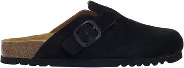 SCHOLL FAE NEW Suede SA Womens Black FALSO Clogs - Black -, Verzenden