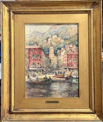 Nicolas De Corsi (1882-1956) - Marina di Agrigento, Antiquités & Art