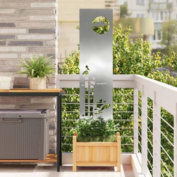 vidaXL Tuin Privacy Scherm Zilver 32 x 140 cm Gegalvaniseerd, Verzamelen, Posters, Verzenden, Nieuw