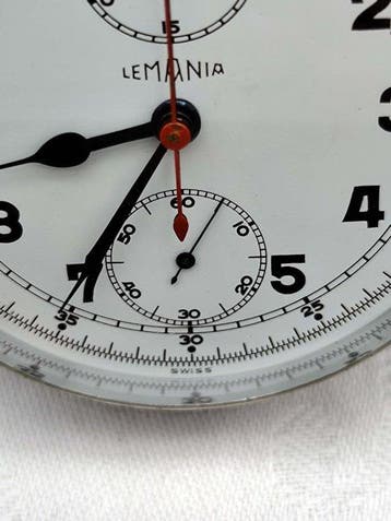 Lemania - Cronografo Rattrapante Sdoppiante da Competizione, Nieuw