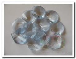 Acryl schelpen Blauw 12 stuks