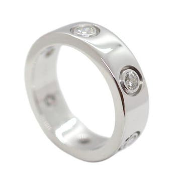 Cartier - Ring - Love - 18 karaat Witgoud - 6 diamanten, Handtassen en Accessoires, Ringen, Nieuw