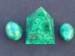 Malachite Pyramide- 1332 g - (3), Collections, Minéraux & Fossiles