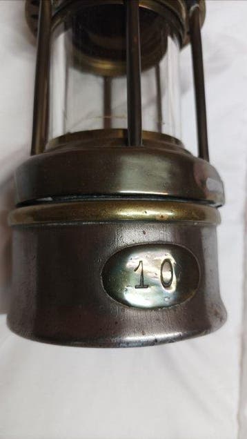 Lantaarn - Glas, Origineel glas en gaasrooster demontabel -