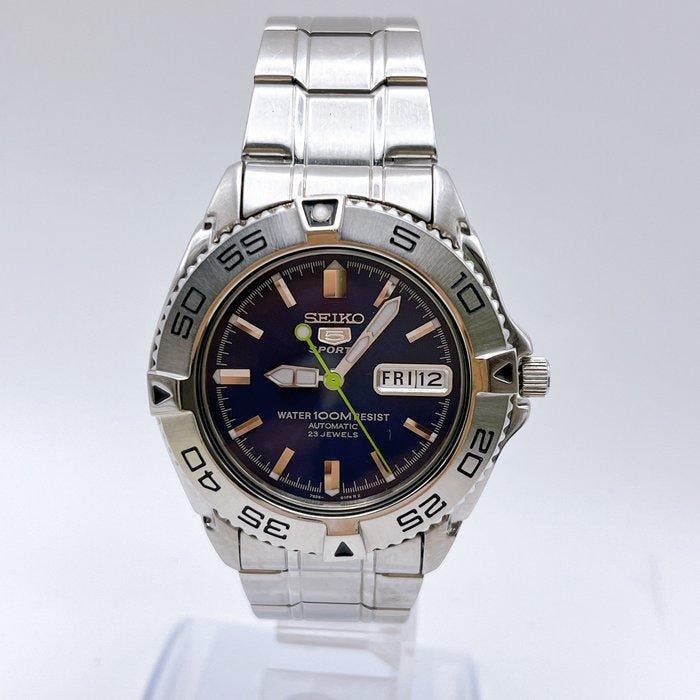Seiko - 5 Sports - Zonder minimumprijs - 7S36-00Y0 - Heren -, Handtassen en Accessoires, Horloges | Antiek