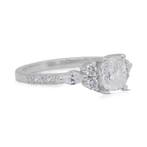 Bague - 18 carats Or blanc - 1.43ct. tw. Diamant (Naturelle)
