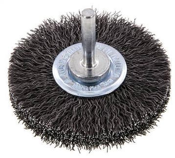 Brosse ronde 70x14 mm Arbre de 6 mm Fil dacier 0.3 mm, Verzenden