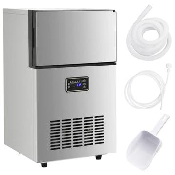 IJsblokjesmachine 45kg - Zilver - De must-have voor elk f..., Zakelijke goederen, Verzenden, Gebruikt, Koelen en Vriezen