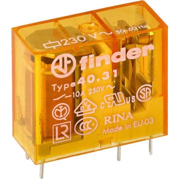 Finder 40.31 Relais PCB 10A 230VAC Monopole -, Verzenden, Nieuw