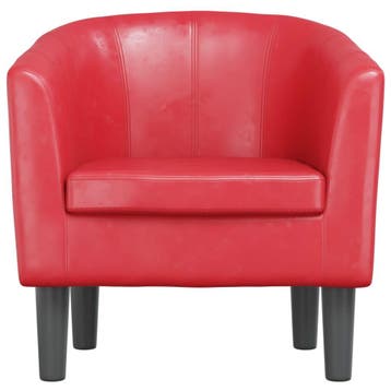 vidaXL Kuipstoel kunstleer rood, Verzenden, Nieuw