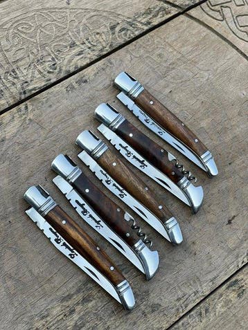 Keukenmes - Kitchen knife set - Laguiole Bougna Met Bee