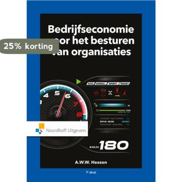 Bedrijfseconomie voor het besturen van organisaties, Verzenden, Zo goed als nieuw, A.W.W. Heezen