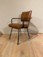 Leren eetkamerstoel Solid met armleuning, Granada Savannah, Huis en Inrichting, Stoelen, Ophalen of Verzenden, Nieuw, Leer, Eén