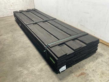 Veiling - 30x Vuren plank geschaafd zwart geïmpregneerd 400, Nieuw