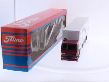 Schaal 1:50 Tekno MUS291 DAF veilig op weg 2000 DAF 85CF..., Ophalen of Verzenden, Gebruikt, Tekno