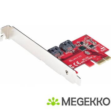 StarTech.com 2P6G-PCIE-SATA-CARD interfacekaart/-adapter, Verzenden, Nieuw