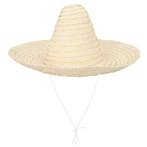 Sombrero Naturel 49cm, Hobby en Vrije tijd, Feestartikelen, Verzenden, Nieuw