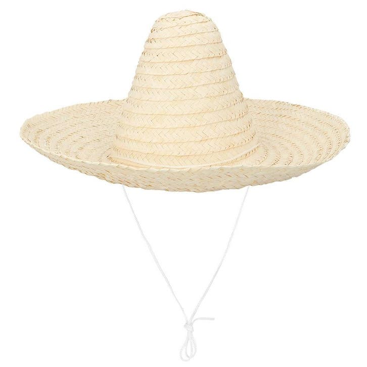 Sombrero Naturel 49cm, Hobby en Vrije tijd, Feestartikelen, Nieuw, Verzenden