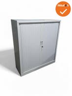 Roldeurkast - BASIC - 135x120x43cm - Grijs - Inclusief sleut, Werkplek, Ophalen of Verzenden, Gebruikt, Kast