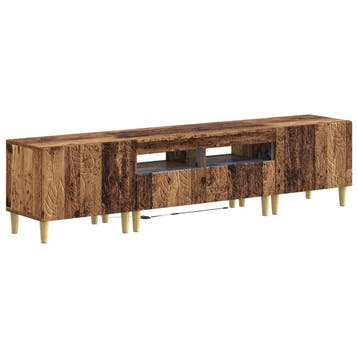 vidaXL 5-delige LED TV-kast Oud hout Bewerkt hout, Verzenden, Nieuw