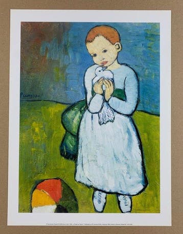 Pablo Picasso - Child with Dove - Kind mit Taube - Artprint