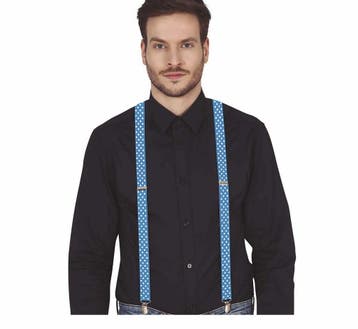 Blauwe Bretels Stippen, Verzenden, Nieuw