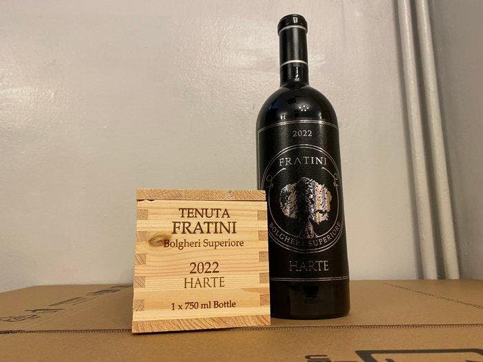 2022 Tenuta Fratini, Harte - Bolgheri Superiore - 1 Fles, Verzamelen, Wijnen