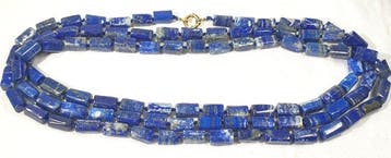 Lapis lazuli NATUURLIJK uit Afghanistan - Sluiting Zilver