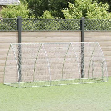 vidaXL Kippenhok 300x105x120 cm gegalvaniseerd staal, Verzenden, Nieuw