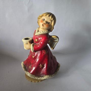 Goebel - Beeldje - Goebel HX328 - Kerstengel kaarsenhouder,