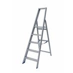 Solide professionele trapladder Compact 5 treden, Ophalen of Verzenden, Nieuw, Trap, 2 tot 4 meter
