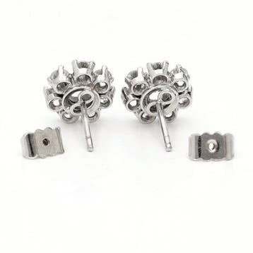 Oorbellen - 18 karaat Witgoud - 1.66ct. tw. - Diamant, Nieuw