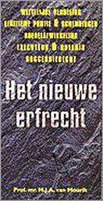 Het nieuwe erfrecht - van Mourik, Boeken, Studieboeken en Cursussen, Verzenden, Nieuw