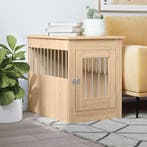 vidaXL Hondenbench 55 x 80 x 68 cm bewerkt hout sonoma, Dieren en Toebehoren, Verzenden, Nieuw