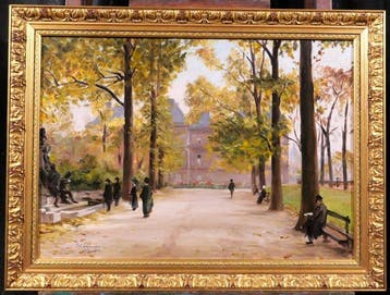 Henri Loubat (1855-1926) - Paris, the Luxembourg garden,