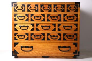Mingei Tansu-kist, 18 laden - Hout - Japan - 1900-2000