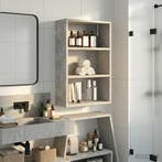 vidaXL Badkamer wandkast met plank Beton Grijs 40 x 16 x, Verzenden, Nieuw