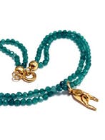 Zilver - Armband - Agata verde, Antiek en Kunst