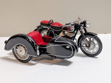 Schuco 1:10 - Model motorfiets - DKW RT 350 zijspan