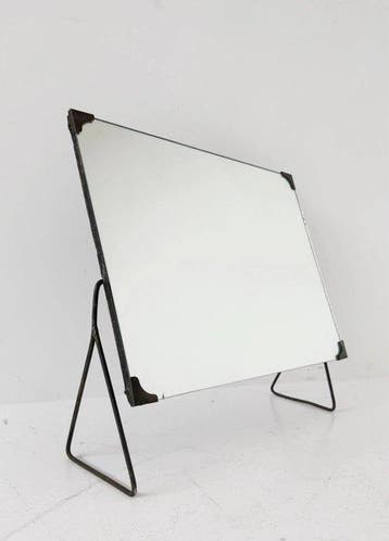 Miroir de table - Verre, Bois, Antiquités & Art, Curiosités & Brocante