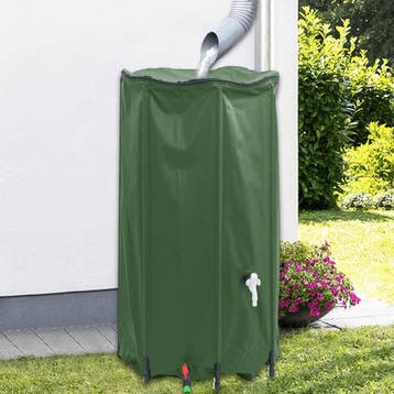 vidaXL Watertank met kraan opvouwbaar 380 L PVC, Verzenden