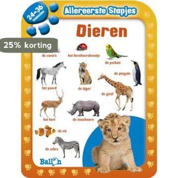 Dieren / 24-36 maanden / Allereerste stapjes 9789037482942, Verzenden, Gelezen, Allereerste stapjes