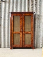 Boekenkast - Glaskast, virtinekast, boeken kast, - Mahonie,